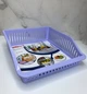Лоток с ручкой в холодильник Irak plastik 29 x 26 х 8.5 см 4,85 л широкий ВА-680 Фиолетовый - изображение 1