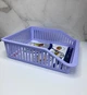 Лоток с ручкой в холодильник Irak plastik 29 x 26 х 8.5 см 4,85 л широкий ВА-680 Фиолетовый - изображение 2