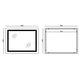Дзеркало Mixxus WARM MR02-90x70-CASE з Led Touch, Anti-fog, димером, регулятором яскравості, годинником (MI6674) - изображение 5