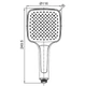 Лейка для душа Koer KP-0402-01 (3 функции) (KR4983) - изображение 2