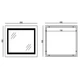 Зеркало Mixxus WARM MR02-80x80 з Led Touch, Anti-fog, димером, регулятором яскравості, годинником (MI6934) - зображення 3