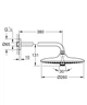 Верхній душ з настінним кронштейном Grohe Euphoria (26458000) - изображение 5