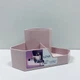 Організатор для косметики та канцелярії кутовий 22*16*11,3 см Lova Plastik LV-130 рожевий - зображення 2