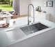 Мийка кухонна Grohe EX Sink K1000 (подвійне крило зліва) (31582SD0) ( 12829 ) - изображение 4