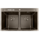 Мойка из нержавеющей стали MIXXUS MH8350-DK NANO-BLACK (3.0/0.8) цвет графит (MI7053) - изображение 1