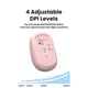 Мишка Ugreen MU105 Wireless Pink (90686) - зображення 9