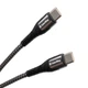 Дата кабель USB-C to USB-C 1.0m PD Fast Charging 65W 3А grey ColorWay (CW-CBPDCC040-GR) - изображение 1
