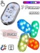 Сенсорне акумуляторне неонове підсвічування салону автомобіля A-Plus Led RGB 2 шт, 7 режимів - зображення 6