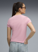 Футболка бавовняна жіноча Puma Essentials Foundation 68237165 M Poised Pink з принтом (4069157670135) - зображення 2
