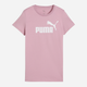 Футболка бавовняна жіноча Puma Essentials Foundation 68237165 M Poised Pink з принтом (4069157670135) - зображення 4