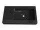 Умивальник підвісний Luxor Mono 80 L Black - зображення 5