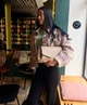Сумка багет каркасная широкий ремень кожаная средняя темно-бежевая ARTiS Bags 1757 140 - изображение 4