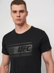 Футболка хлопковая длинная мужская UFC UFCYE35044 S Черная (3609088135122) - изображение 4