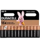 Батарейки Duracell 12 штук AA пальчиковые батареи щелочные Дюрасел - изображение 1