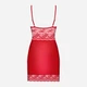 Komplet erotyczny (halka + stringi) Obsessive Lovica 2XL/3XL Red (5901688213308) - obraz 4