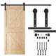 System do drzwi przesuwnych Springos 183 cm prowadnica, do 100 kg, stal HA5009 (5907719429526) - obraz 1
