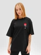 Футболка женская оверсайз Dubhumans Тень дракона Черный XL-2XL (SD-TWO-B-XL2XL) - изображение 2