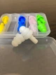 Беруші силіконові бервуха в пластиковому кейсі 5 пар Silicone Earplugs Multicolor - зображення 6