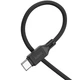 Дата кабель Hoco X90 Cool silicone USB to Type-C (1m) Black - зображення 3