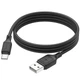 Дата кабель Hoco X90 Cool silicone USB to Type-C (1m) Black - зображення 4