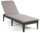 Шезлонг лежак Keter Jaipur Sun Lounger коричневий з матрацом садовий (255891) - изображение 6