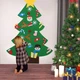 Детская елка с игрушками из фетра на стену 95 х 70см Chrismas Free - изображение 2