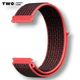 Ремешок для Xiaomi Amazfit GTS 4 / GTS 4 mini нейлоновый / 20 мм Чёрный с красным - изображение 3