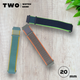 Ремешок для Xiaomi Amazfit GTS 4 / GTS 4 mini нейлоновый / 20 мм Серый с оранжевым - изображение 5