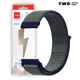 Ремешок для Xiaomi Amazfit GTS 4 / GTS 4 mini нейлоновый / 20 мм Тёмно зелёный с тёмно синим - изображение 2