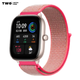 Ремешок для Xiaomi Amazfit GTS 4 / GTS 4 mini нейлоновый / 20 мм Бежево-малиновый - изображение 1