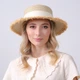 Шляпа канотье женская с лентой-бантом LuckyLOOK Памела 60 Бежевый 734-388 - изображение 3