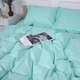 Простынь MirSon полуторная 150x220 см 30-0013 Azure Satin Stripe (2200005252581) - изображение 1