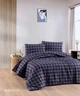 Тёплое постельное бельё из фланели Cotton Collection — 100% хлопок, мягкое и плотное, кремовый цвет, евро комплект - изображение 4