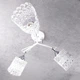 Люстра стельова поворотна кришталева на 3 плафони Sneha (9969255958/3 WHITE) - зображення 3