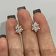 Серьги пусеты "Алмазные капли" медзолото 18К с цирконами в оправе Xuping Jewelry в бархатной коробочке (16042) - изображение 4