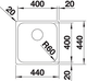 Кухонна мийка Blanco - 526350 SUPRA 400-IF - зображення 2