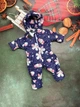 Зимний цельный детский комбинезон Look Фиалки 98-104 см - изображение 2