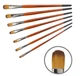 Кисть синтетика овальная Kolos Carrot 1097FR, №2, короткая ручка - изображение 2