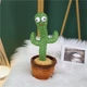 Танцующий кактус, свето - музыкальная игрушка на батарейках, Dancing Cactus TikTok кактус в вазоне 34 см - изображение 5