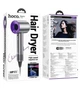 Фен HOCO HP11, High-Speed negative ion hair dryer, 1600W, 45 - 105°C, 110000rpm, 1.8m, purple - изображение 3