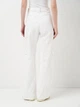 Брюки женские широкие клеш с карманами Zara 5520/672 36 S Белые - изображение 3