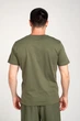 Футболка спортивна чоловіча ARMANI EA7 (3DPT39-PJTJZ-1846/24) Хакі M - изображение 3
