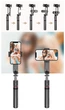 Трипод - селфі палиця Selfie Stick-Tripod (114 см max. висота) для фото, відео, селфі + LED лампа + Bluetooth пульт / Монопод зі штативом / Підставка для телефону - зображення 6