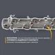 Розетковий блок SM-3E з заземленням на 3 розетки 16А Білий (C-SM-1778) - зображення 3