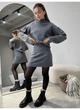 Костюм жіночий кашеміровий светр зі спідницею Modern Boutique сірий, S КО043 - изображение 1