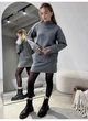 Костюм жіночий кашеміровий светр зі спідницею Modern Boutique сірий, S КО043 - изображение 3