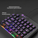 Ігрова кіберспортивна міні провідна з RGB підсвіткою клавіатура Limeide GK103S - зображення 3