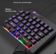 Ігрова кіберспортивна міні провідна з RGB підсвіткою клавіатура Limeide GK103S - зображення 6