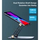 Подставка для ноутбука Choetech H061 алюминиевая, регулируемая, до 13 дюймов Gray (H061-GY) - изображение 3