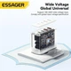 Сетевое зарядное устройство 100W Essager GAN для ноутбука быстрая зарядка QC3.0/PD3.0 4 порта 2 x Type-C + 2 x USB-A White - изображение 7
